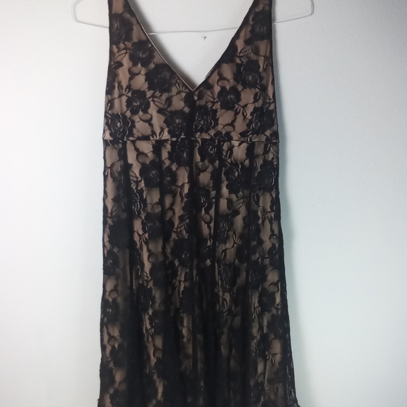 Glamour Black Lace Overlay Dress Y2 - Picture 5 of 5